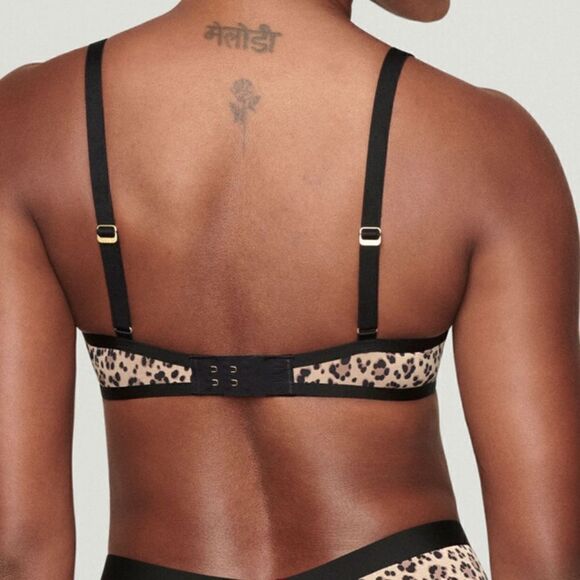 Cuup THE PLUNGE MESH Bra Leopard 36F - Picture 3 of 6